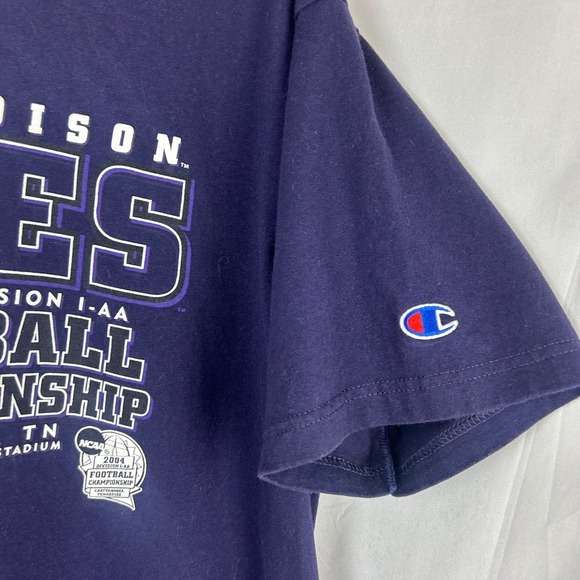 James Madison Dukes Champion NCAA Football Championship‎ T Shirt Mens L - Picture 5 of 7